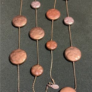Elegant Bronze and Copper Necklace seasonal whispers